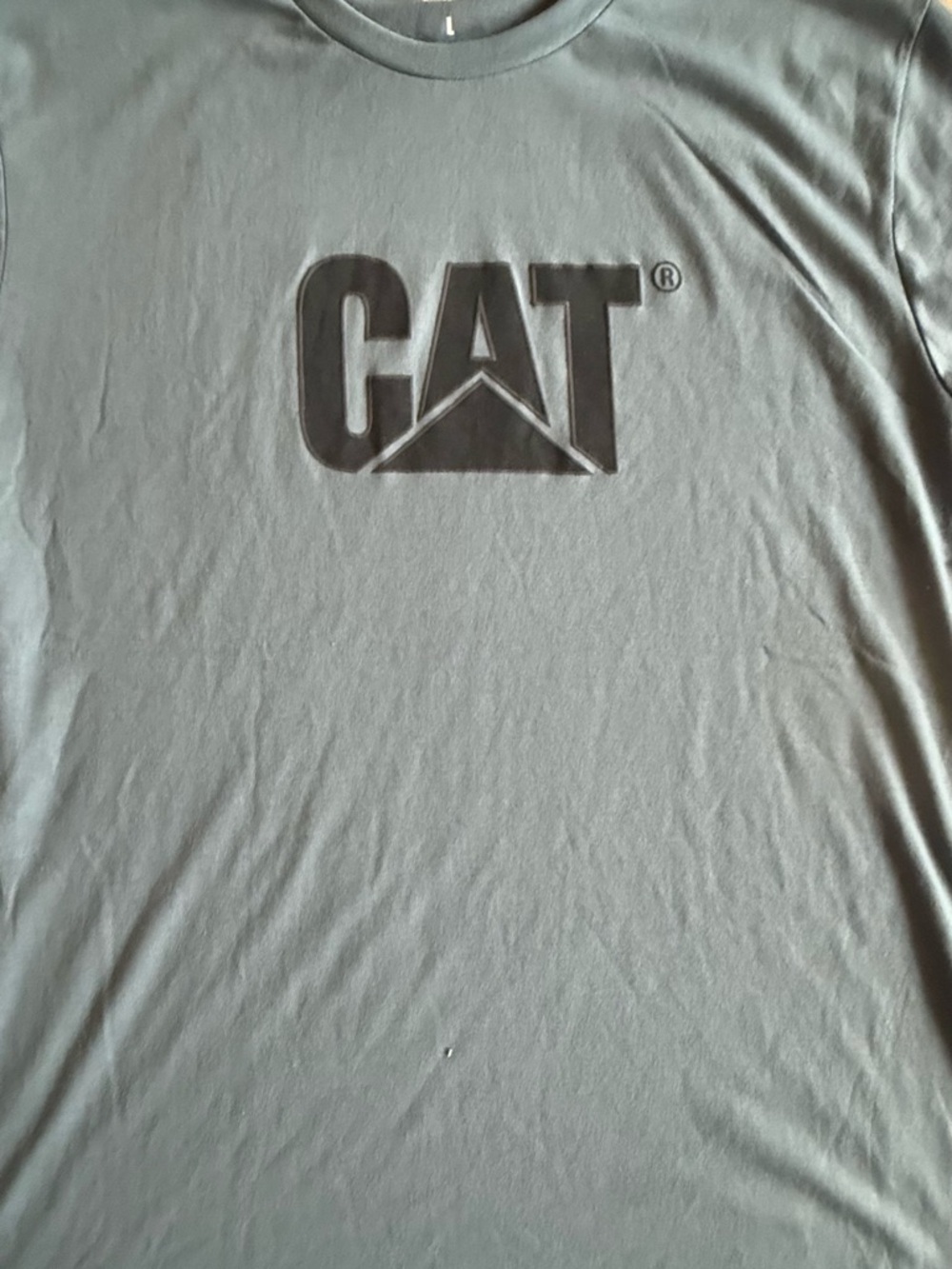 Caterpillar Blue Short Sleeve CAT Logo Tee - Picture 2 of 8